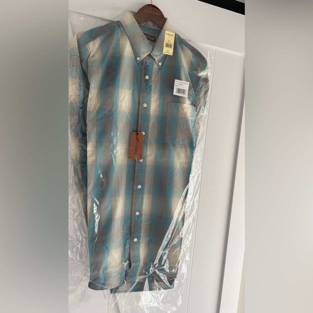 Stetson men’s plaid shirt - NWT